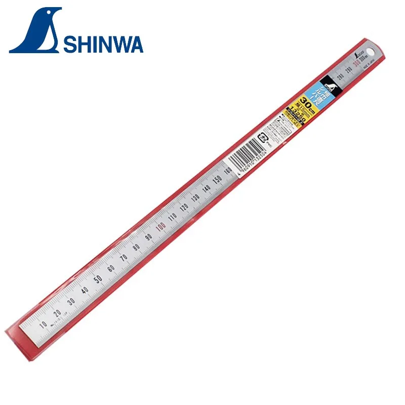 

SHINWA Narrow Ultra-Thin Flexible Ruler Stainless Steel Rule Factory Inspection With High Precision Machine 1PCS