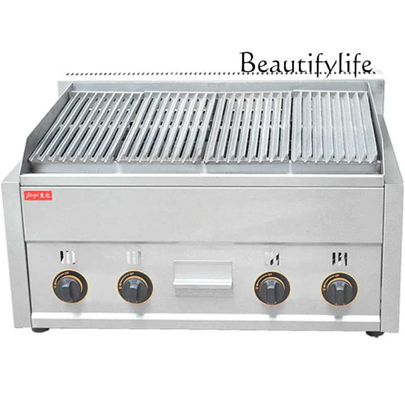 

Volcanic Stone Gas Grill Commercial Multifunctional Steak Grill