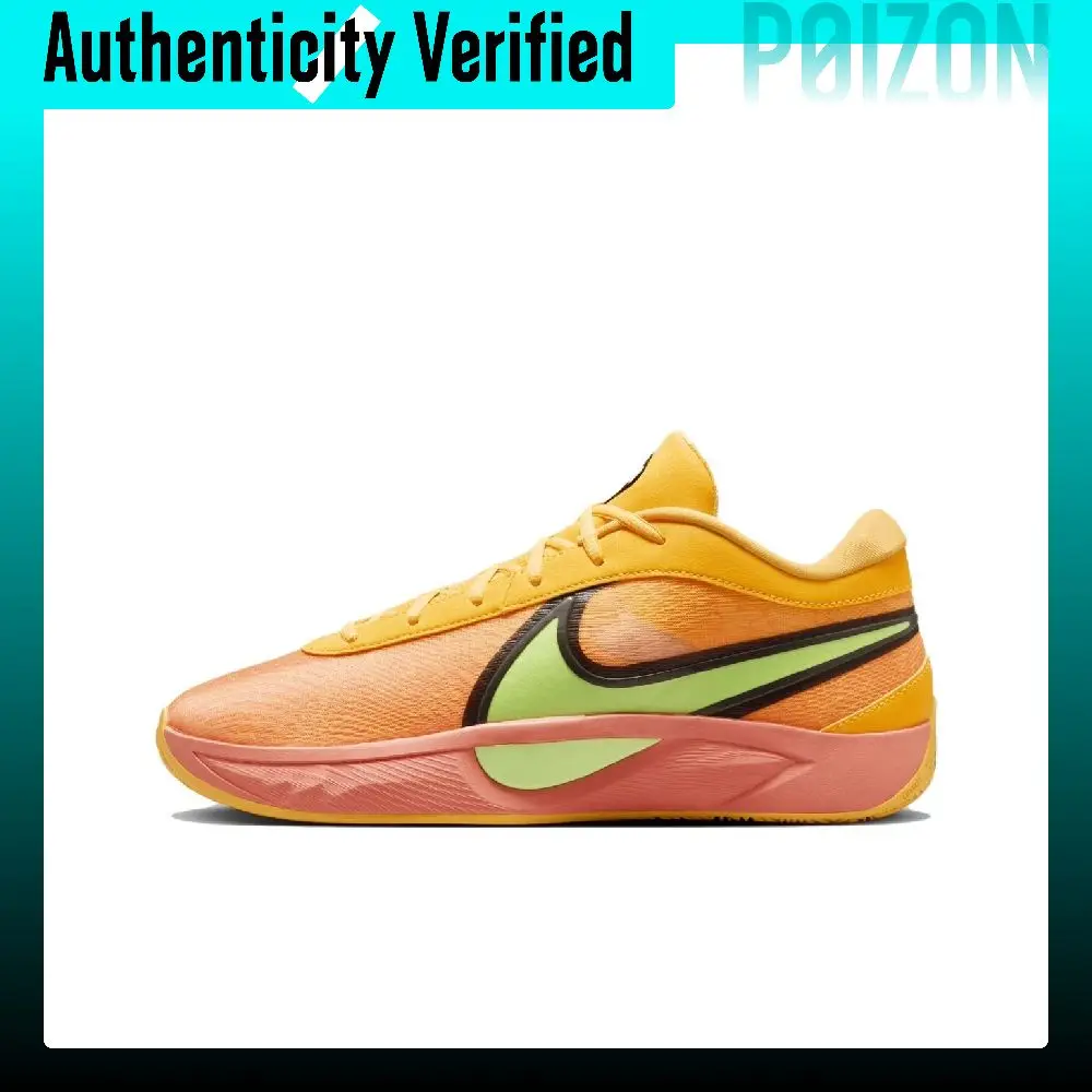 Nike Giannis Freak 6 Basketball Shoes Unisex Low-top Orange Green Black FJ7807-601