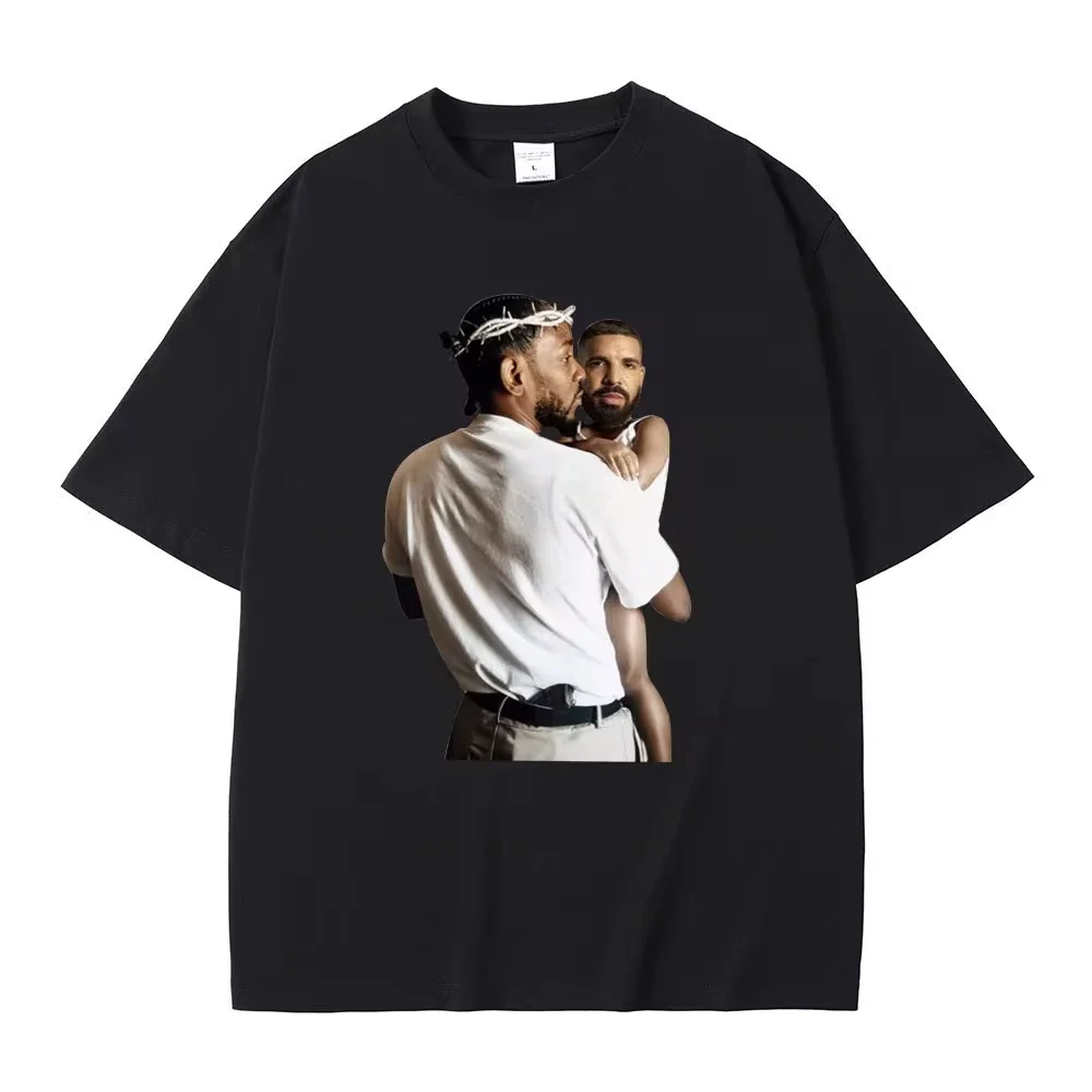 

Streetwear Rapper Kendrick Lamar Drake Funny Meme T-Shirt Mr Morale The Big Steppers Tee Men Women Hip Hop Casual Oversized Top