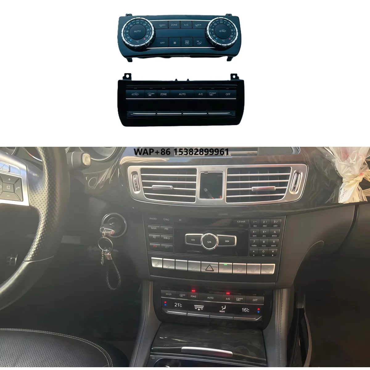 

UPSZTEC RHD LHD CLS W218 12-17 Turbine Air Vents Center Console Original AC Control Panel Upgrade Kits for