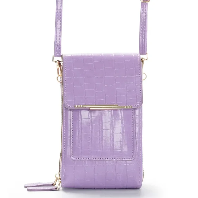 Damska torebka z miękkiej skóry, portfel na telefon z ekranem dotykowym, mini torebka na ramię, torebka crossbody, tanie torebki damskie, portmonetka.
