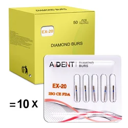 Turbina de aire FG de diamante Dental, herramienta de mano de alta velocidad, forma especial, Alisador, 105-125 Ω