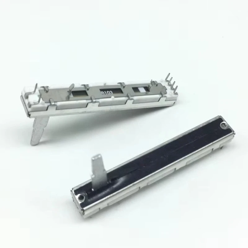 1pcs，Straight slip potentiometer，B103 10K，Total length 60mm, travel 45mm，DJM300 400 500 600 800 1000