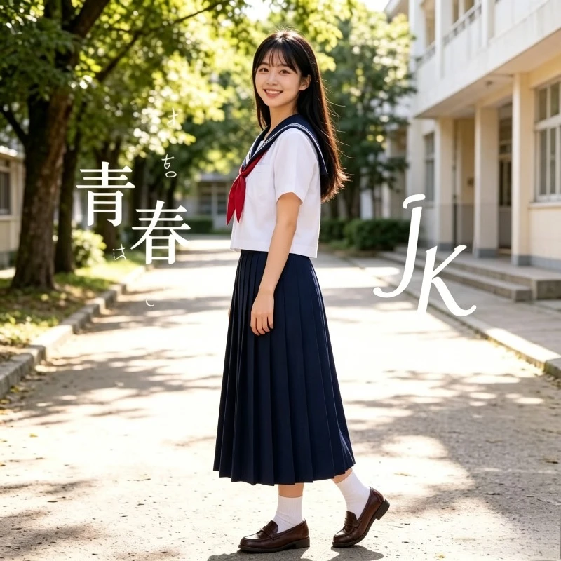 Uniforme Escolar Japonés Estilo Marinero Kanto con Lazo de Pez Dorado, Uniforme Escolar Estilo Preppy, Disfraz de Cosplay de Anime