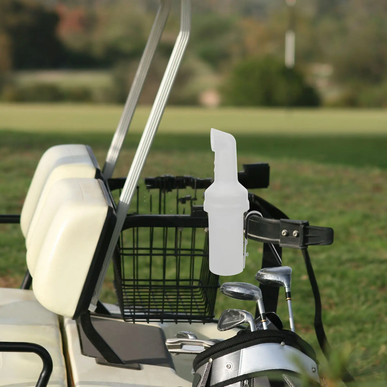

Universal Golf Sand Bottle Hanging on Cart Large Capacity Sturdy Plastic Sand Holder for Push Cart Or Golf Course Use