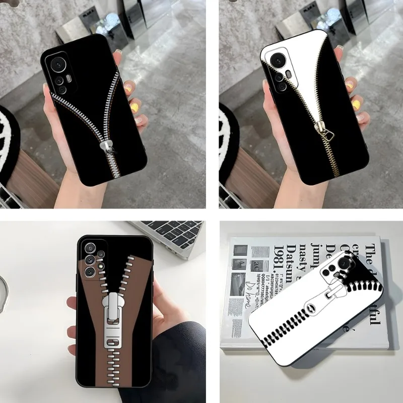 Zipped Graphic Phone Case For Xiaomi 12 13 Lite Pro 10 T 12X F3 11T 12T POCO F4 M4 9 12S Ultra Note Mobile Phone Cases