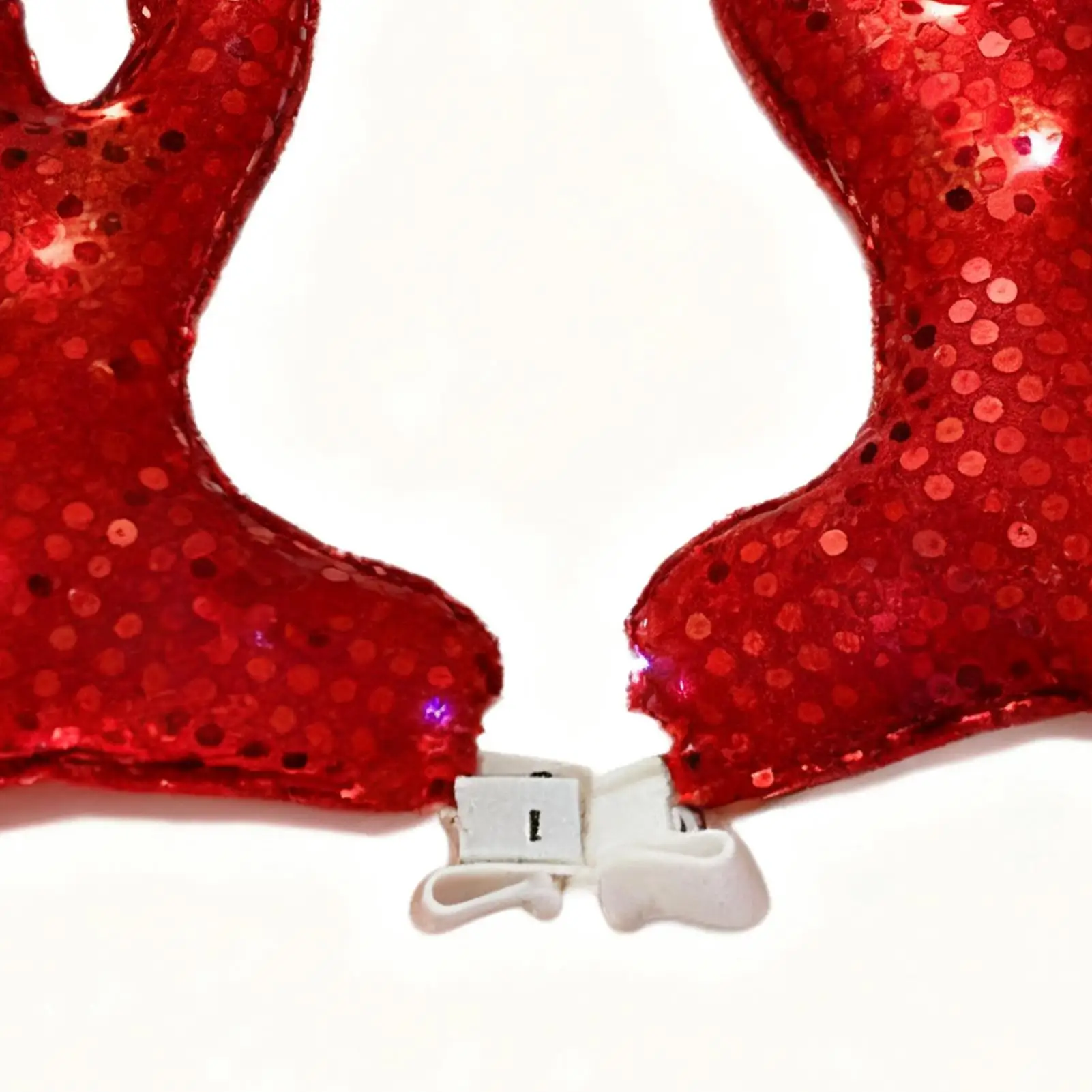 

Reindeer Decor Christmas With LED Light Funny Nose Antlers Kit Vehicle Accessories For Winter Holiday New Year Family Friends