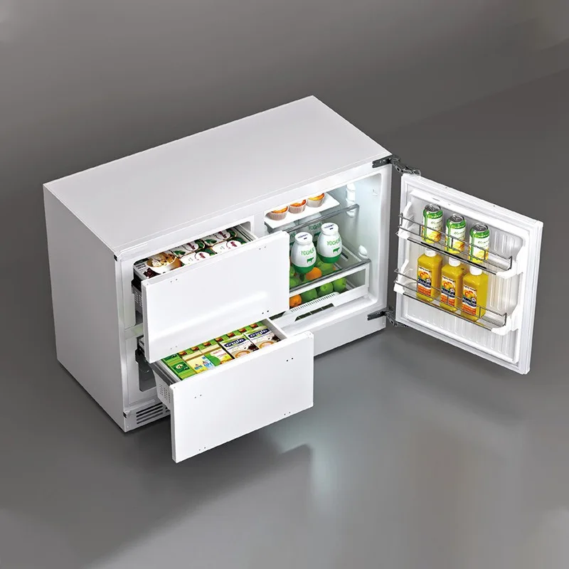 Embedded frequency conversion refrigerator, air-cooled household horizontal frost-free hidden kitchen refrigerator