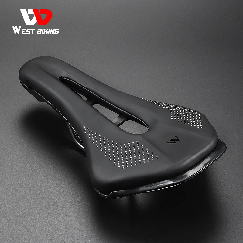 WEST BIKING Bicycle Saddle Seat Road Mountain Bike Cushion For Men Women PU Leather Shockproof Racing Saddle MTB Cycling Saddles