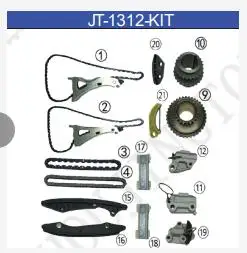 Комплект цепи ГРМ двигателя для Benz Mercedes CLS500 E500 GL500 GLE500 GLS500 ML500 S500 CL500 SL500 4.7L V8 M278 12-19 гг.