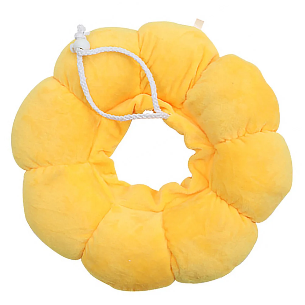 

Anti-licking Collar Cat Cone Pet Kitten Reflective Recovery Neck Yellow for Wound Heal Bridegroom