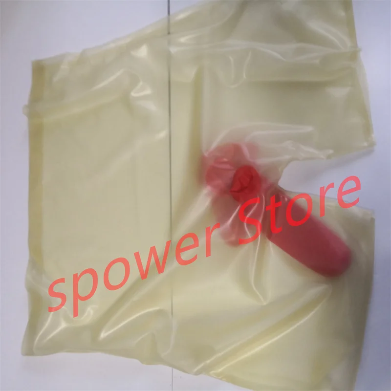 

Latex Boxer Panties Sexy Fetish Rubber Shorts with Sheath Lingerie Underwear Handmade Cosplay Costume for Men