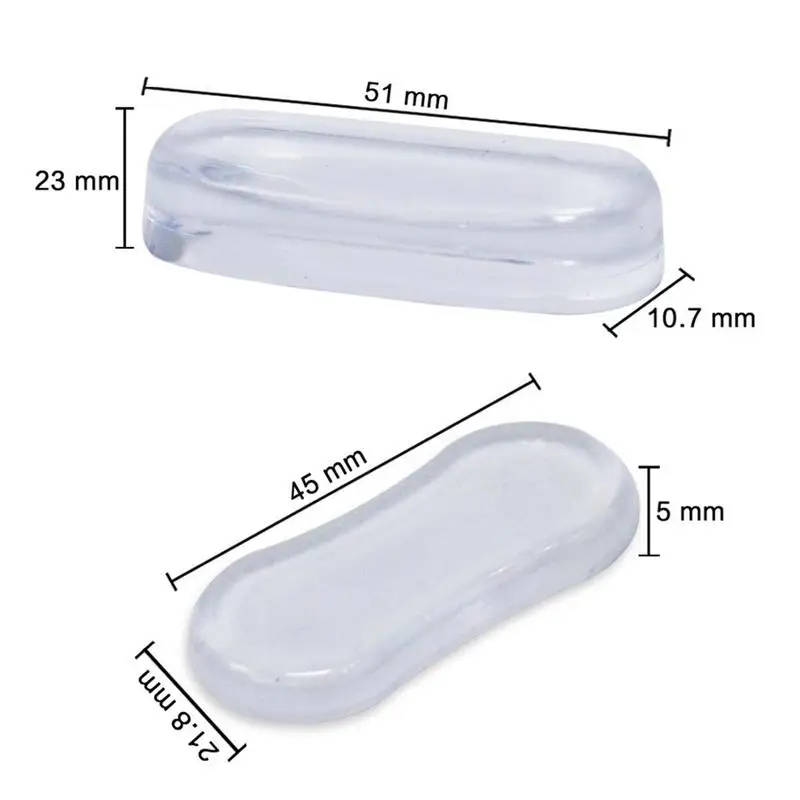 Toilet Seat Bumpers Pads Silicone Pads For Toilet Seat Lid 4pcs Clear Toilet Seat Bumper Replacement For Hotels Hospital And