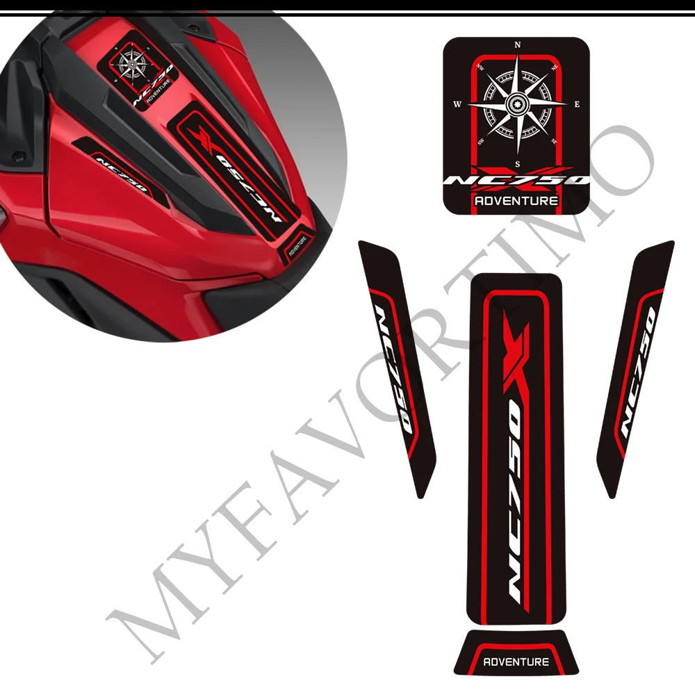 

Motorcycle Fuel Tank Pad Decal For Honda NC 750X NC750X Accessories Stickers 2021 2022 Side Sticker Protection Set