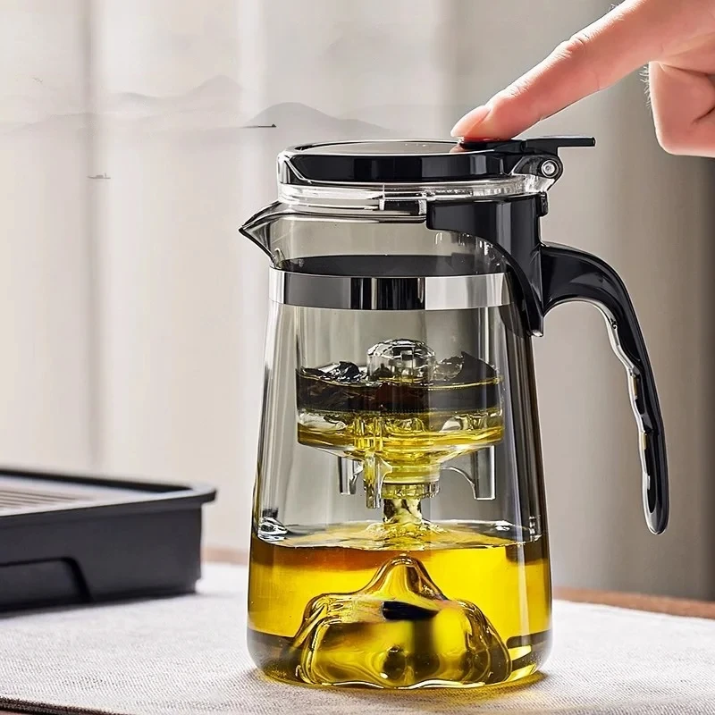 700ML Transparent Glass Water Jug Cold Brew Portable Handle Coffee Heat Resistant Kettle Filterate Tea Kettle For Home