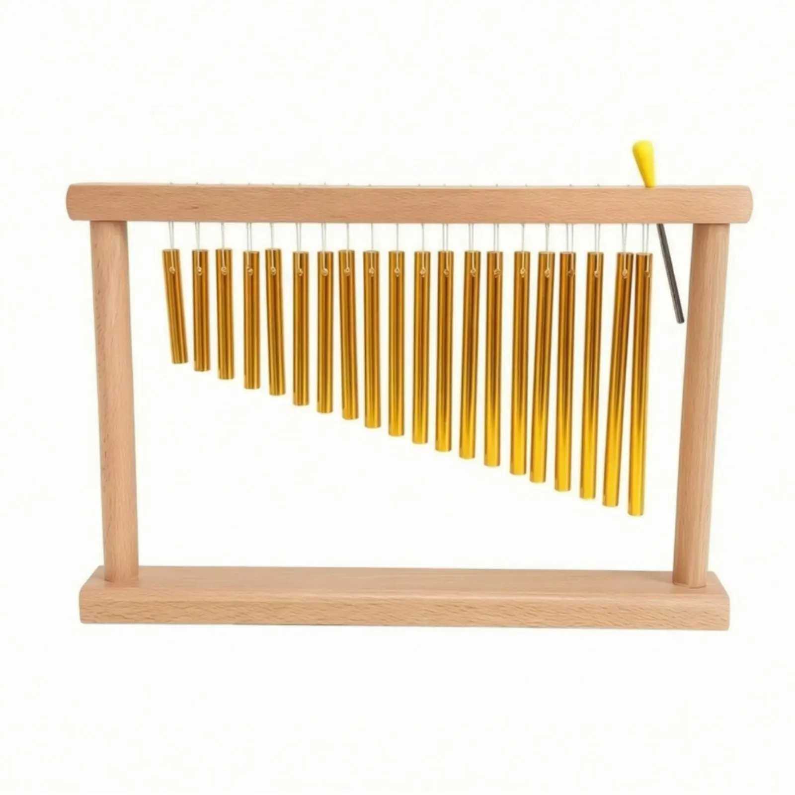 Tabletop Bar Chime Decorative Desktop Chime with 20 Tube Polished for Classrooms