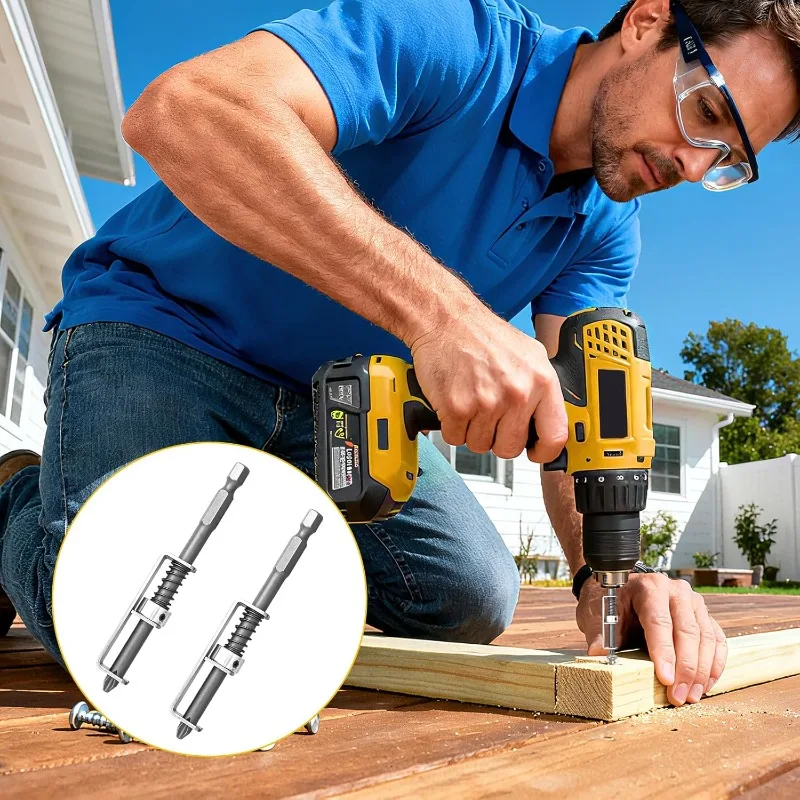 1/2/3pcs Screw Bit Holder Spring-Loaded Screw Holder Bit Anti-Drop Screwdriver Bit Garage Repair Quick Release Tool Attachment - Image 3