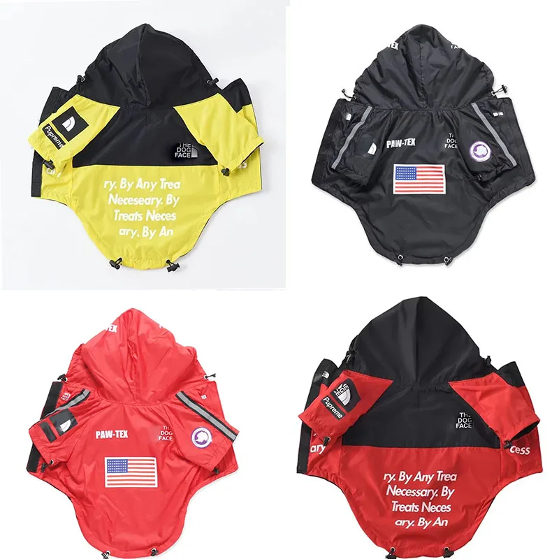 

Windproof Dog Raincoat with Reflective Strips-Waterproof Winter Coat for French Bulldog,Chihuahua, Small Medium Dogs, Adjustable