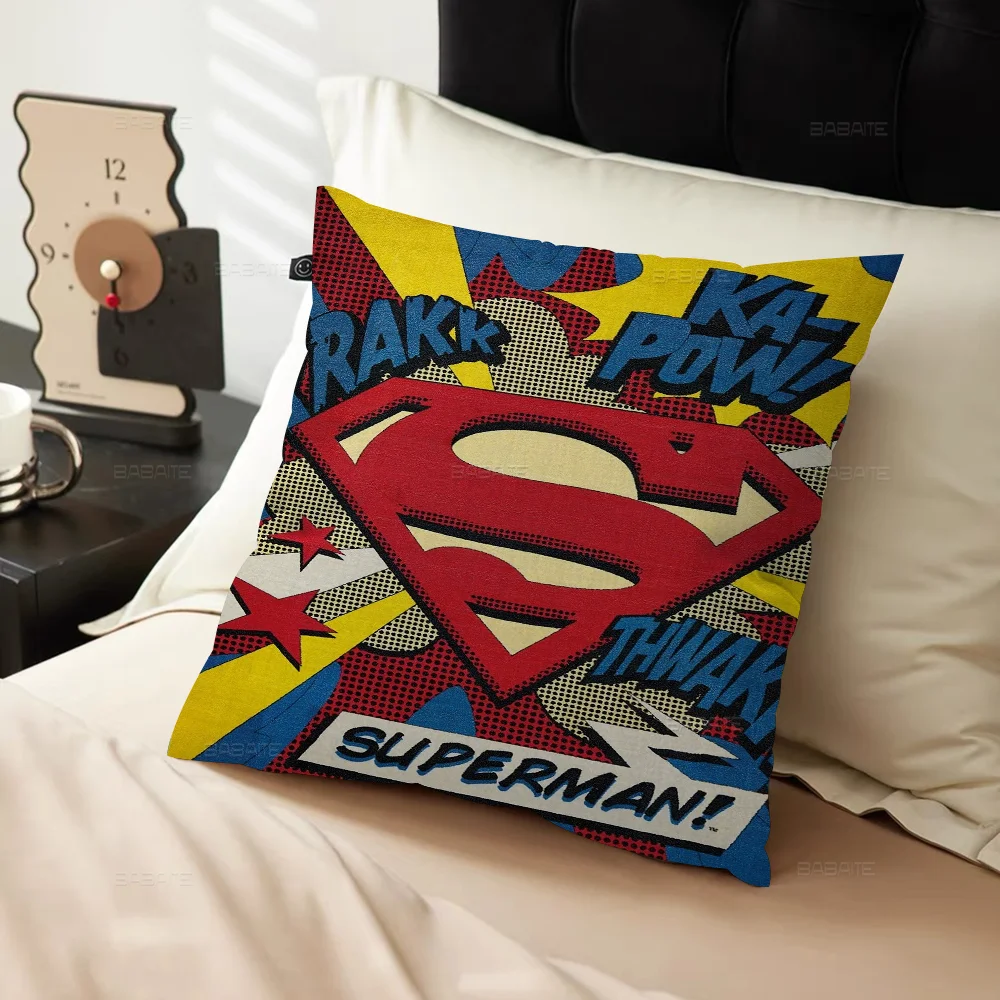 S-Sup-ermanes Stitch Lucky Dragon Pillow Cover Sofa Cushion Cover Home Room Decoration Children Gift image 5