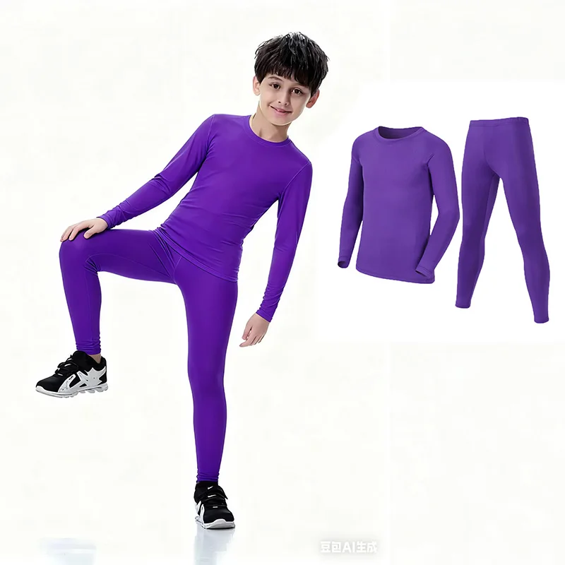 Kids Football Sets Children Boy Students Fitness Basketball Running Exercise Training Sports Soccer Top Tee + Legging Pants H08