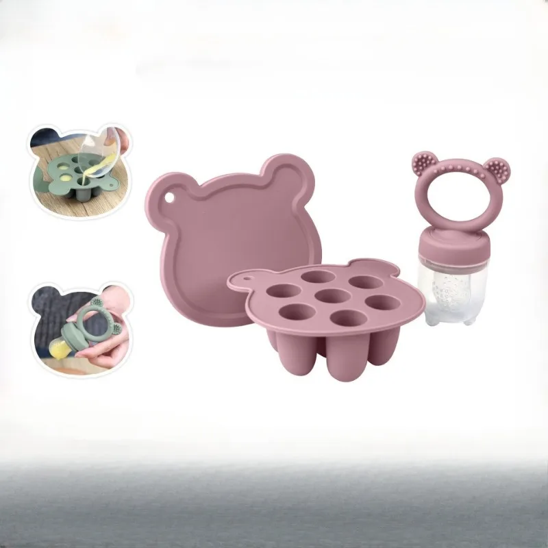 

Baby Ice Cream Pops Silicone Mold Ice Cream Maker Popsicles Molds Baby Fruit Feeding Pacifier Teether Toy Baby Sutff