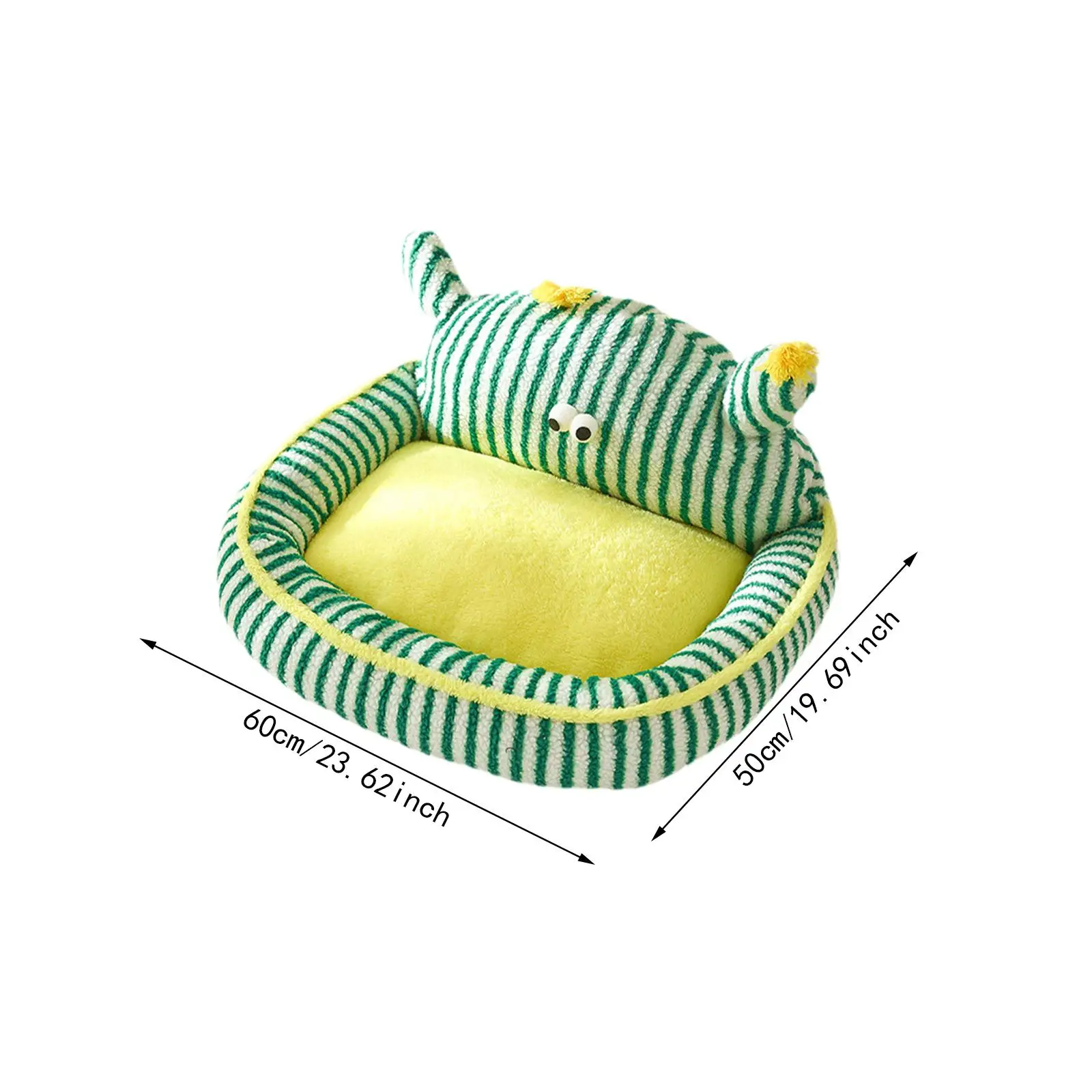 Pet Sofa Bed Stripe Design Anti Skid Bottom Washable Pet Supplies for Puppy