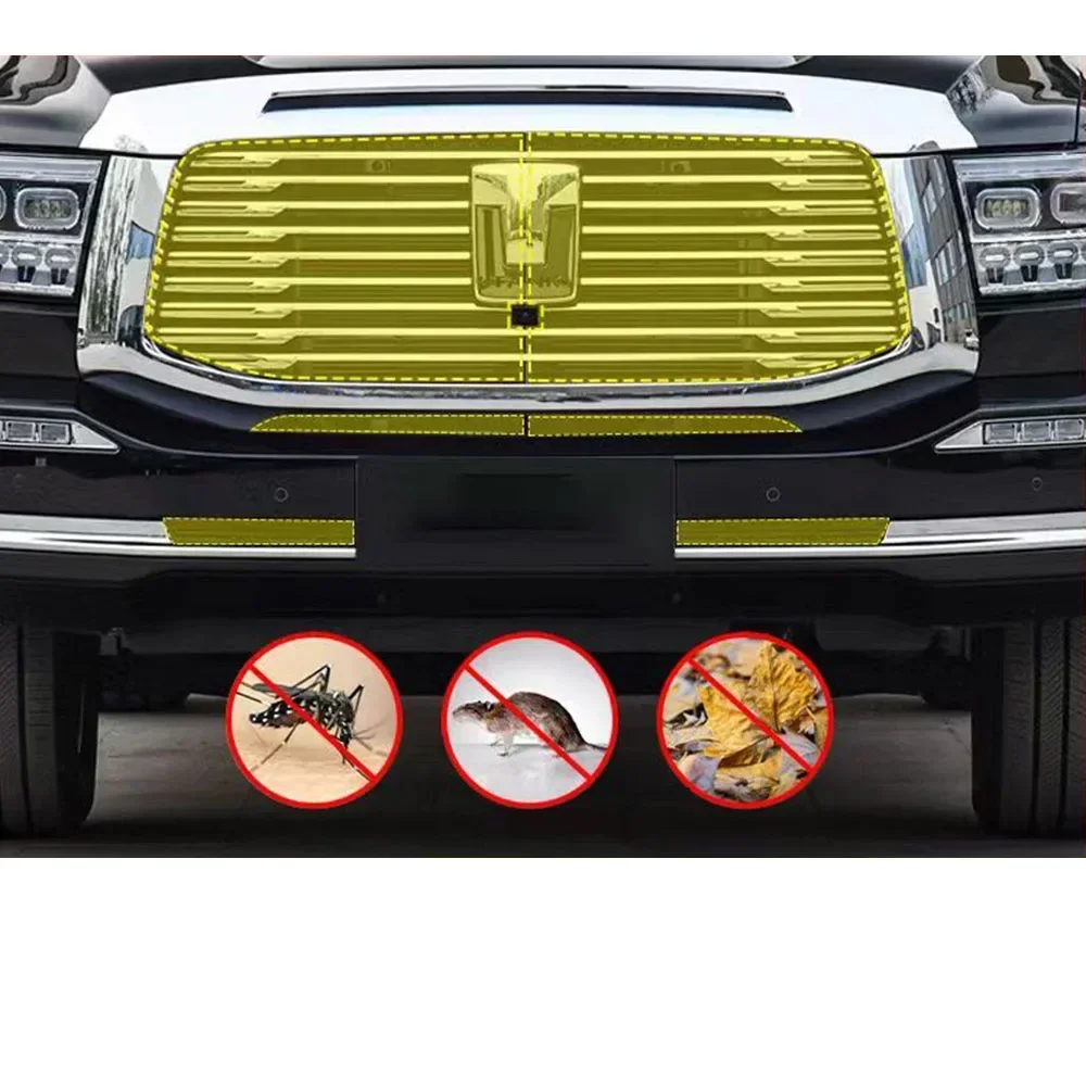 

For TANK 500 Car Front Grille Insect Proof Net Radiator Condenser Protective Cover Auto Accessories