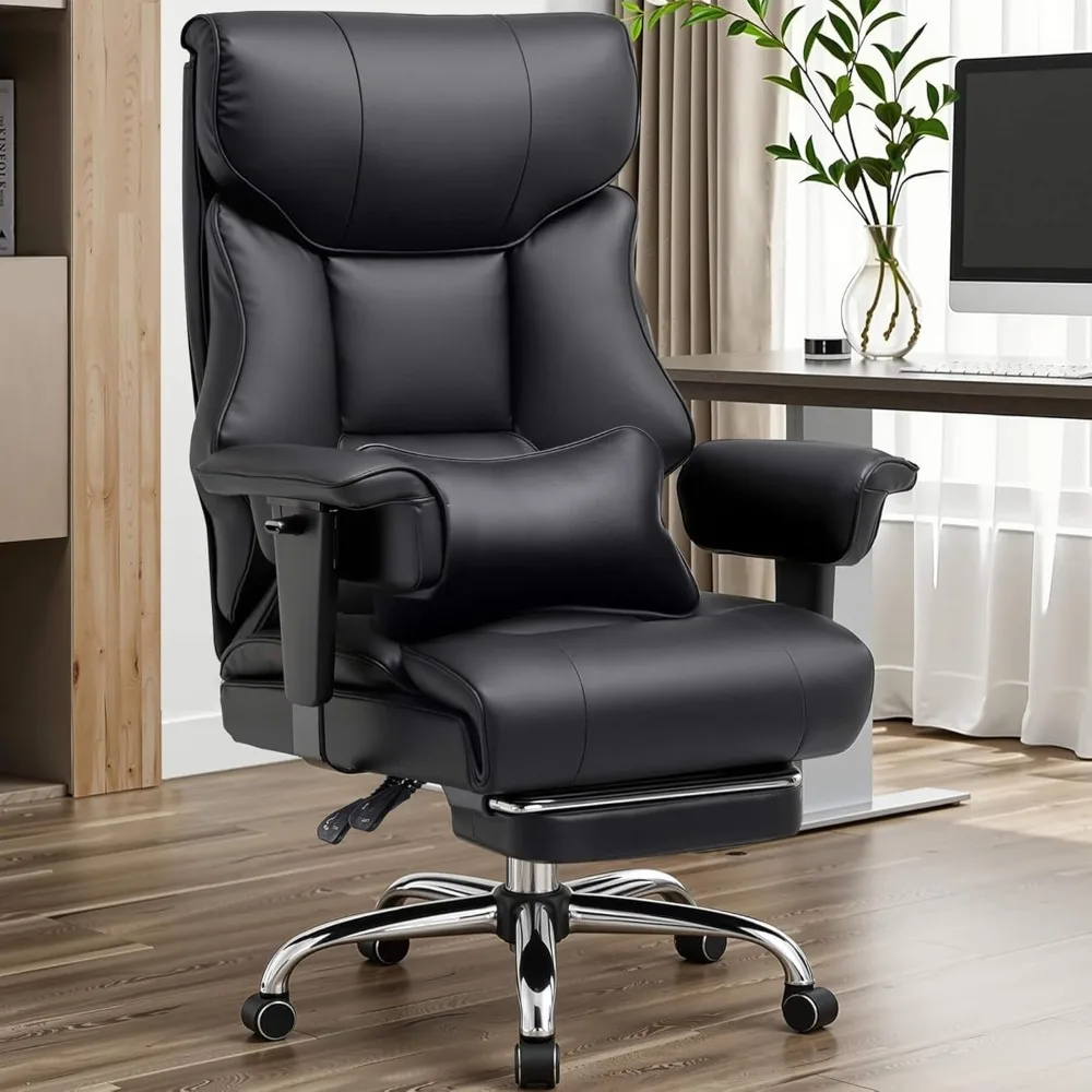 

Big and Tall Office Chair 400lbs High Back Computer Gaming Chair with Ergonomic Lumbar Support & Pocket Spring Cushion f