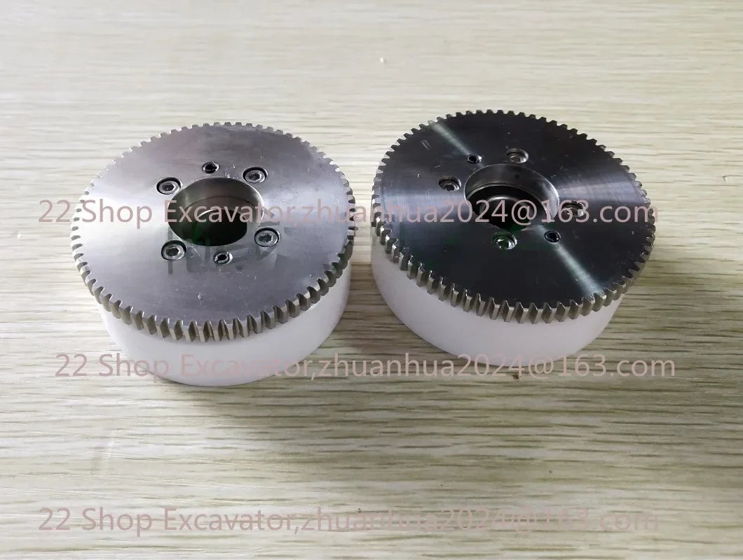 Wire EDM Machine S414 S415 White Ceramic Tension Roller Stainless Steel Gear Set For CNC Sodick Machine Series Part