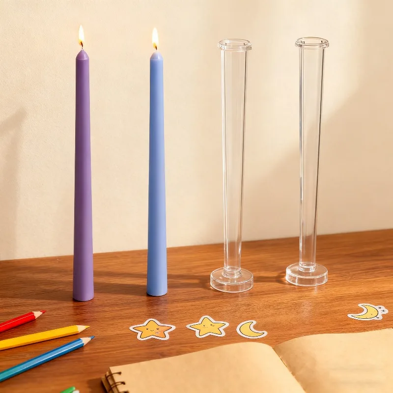 25,5/30 cm Lange Stange Kerze Kunststoff Form DIY Spitze Spalte Kerze, Der Kit Haushalt Kerze Produktion Liefert handgemachte Geschenk