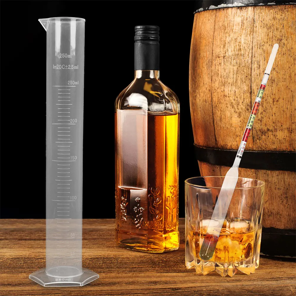 

3 set Triple Scale Alcohol Hydrometer Test Cylinder For Home Brew Beer Wine Making Fermentation Supplies Distilling Tools