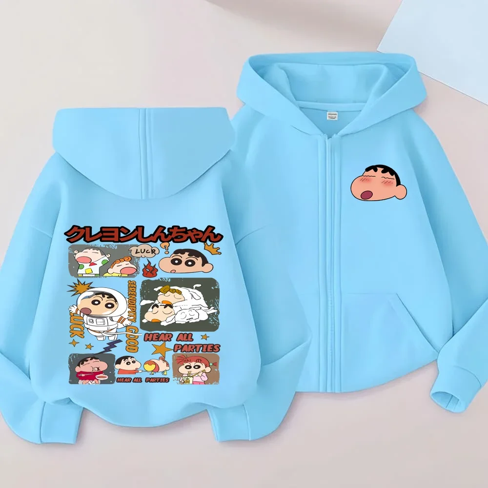 Shin-chan Sudadera con capucha con cara divertida Ropa para niños Ropa de abrigo de primavera de moda