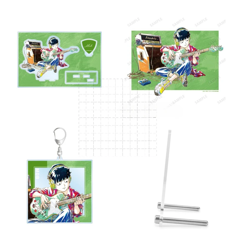 Game Kageyama Shigeo Ekubo Acrylic Stand Figure Doll Anime Keychain Toy Keyring Pendant for Gift