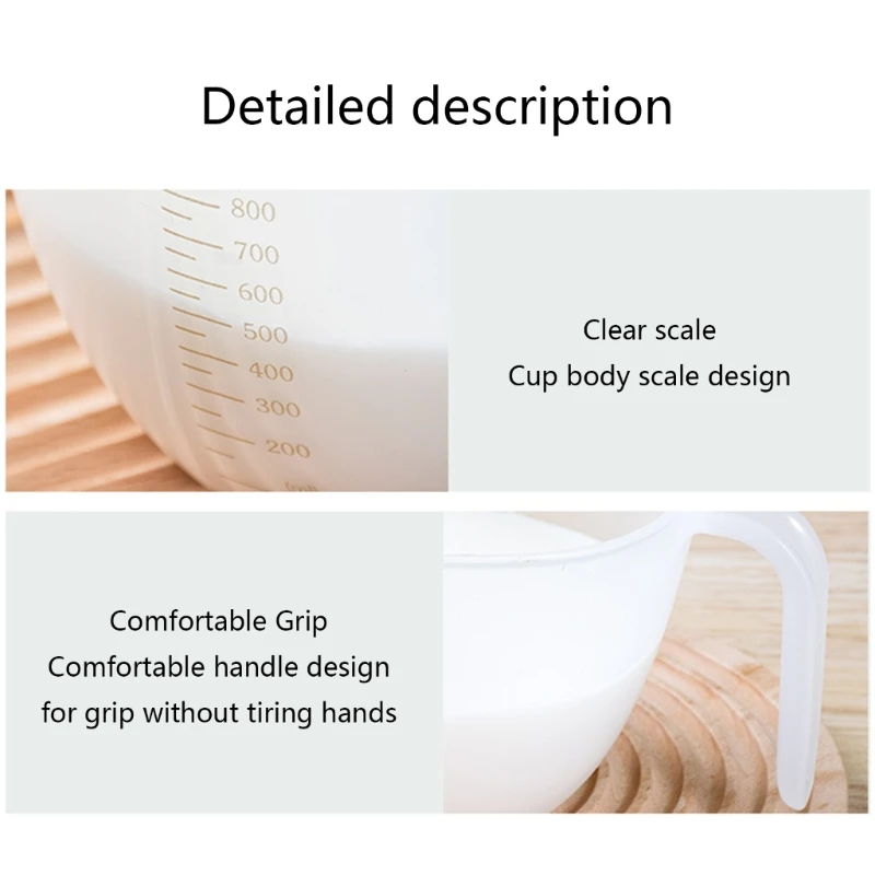 Transparent Filter Measuring Cup for Beating Eggs Liquid Measuring Bowls Dropship