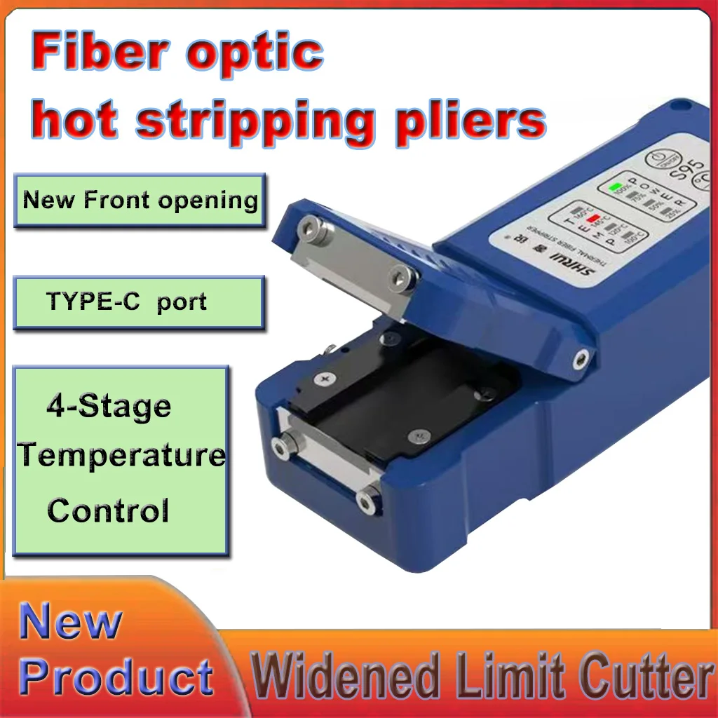 

Fiber Optic Thermal Stripper – 4 Temp Adjustable, Type-C Port, Fast Heating Fiber Optic Cable Stripper