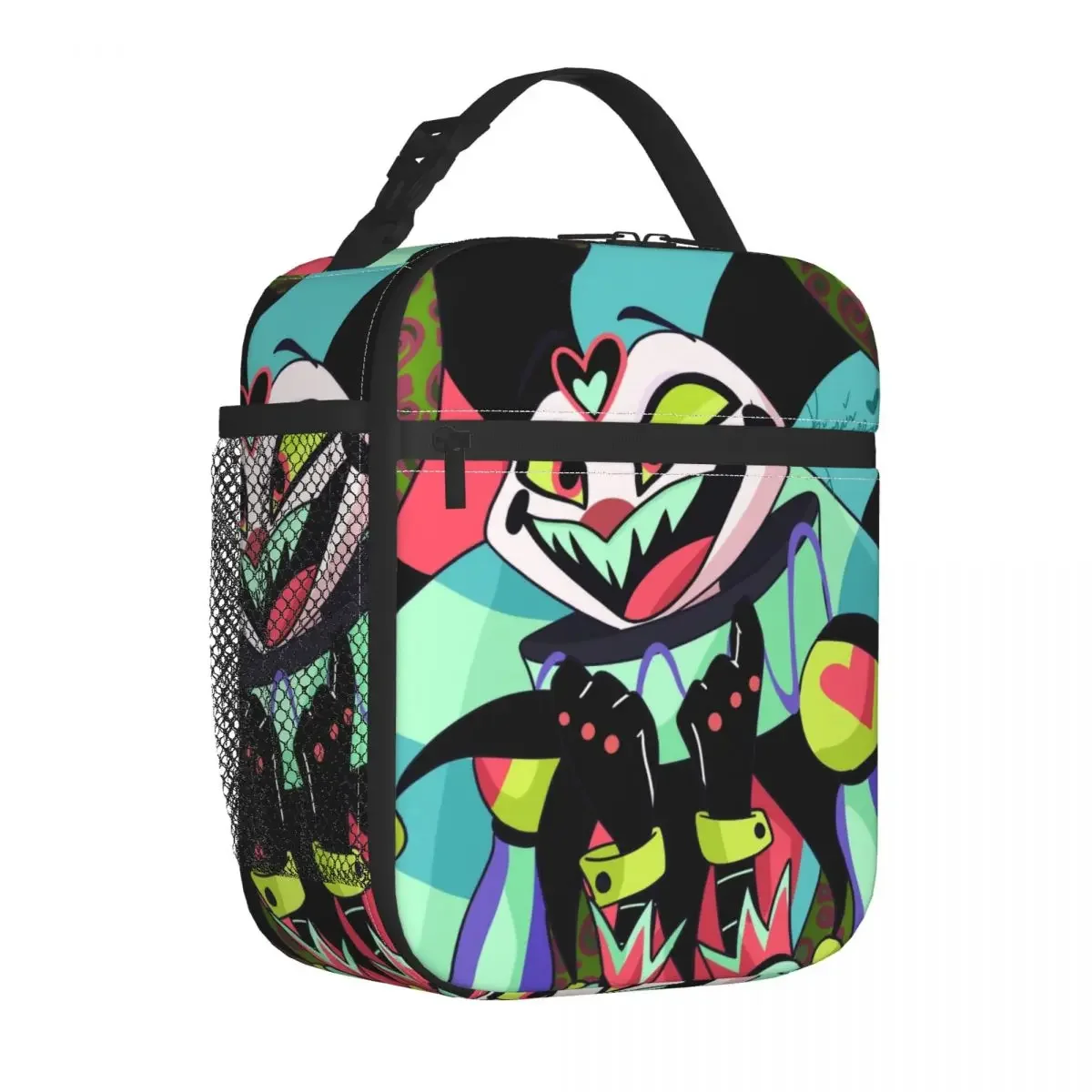 Fizzaroli Helluva Boss Animated Horror Musical Insulated Lunch Bag for Women Leakproof Cooler Thermal Lunch Tote Camping Travel