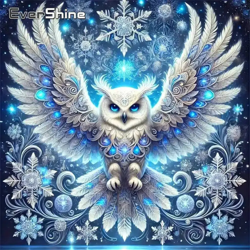 

Evershine DIY Diamond Mosaic Bird Suitable For Beginners Diamond Painting Owl Animal Picture Rhinestones Handmade Hobby