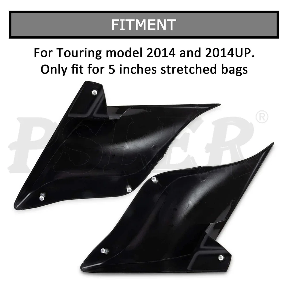 Stretched Extended Side Battery Cover Panels For Harley Touring Road King Street Electra Glide Ultra Classic  2009-2013 2014Up