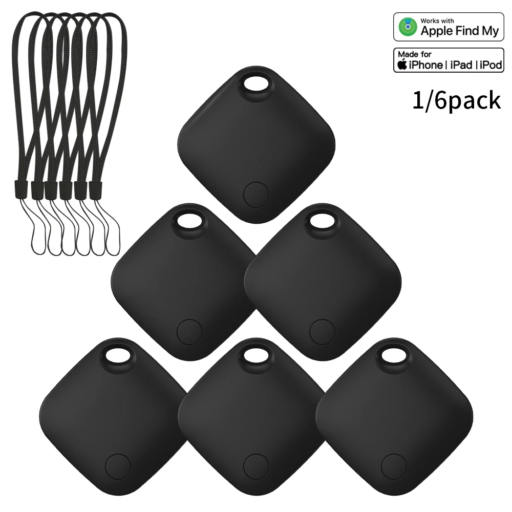 

1/6-pack Positioning Far Away Tracker for IOS Apple Find My Keys backpack Item Search Alarm Finder MFI Smart Tag For iPhone ipad