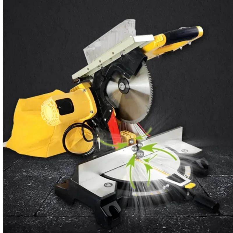 

Портативная 220 ВПылезащитная компаундная пила второго поколения Торцовочная пила Толкающий стол Встроенный многофункциональный режущий станок для Corne