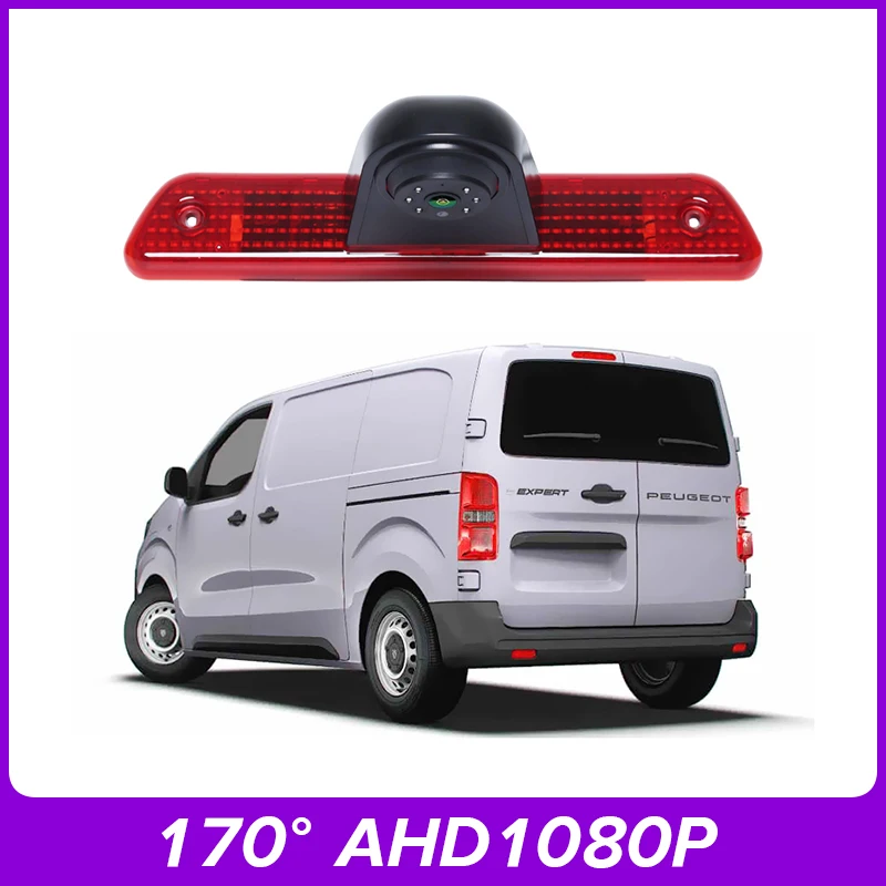 

For PEUGEOT EXPERT CITROEN FIAT TOYOTA AHD 1080P 170° Vehicle Brake Light Rear View Camera, Night vision waterproof Camera