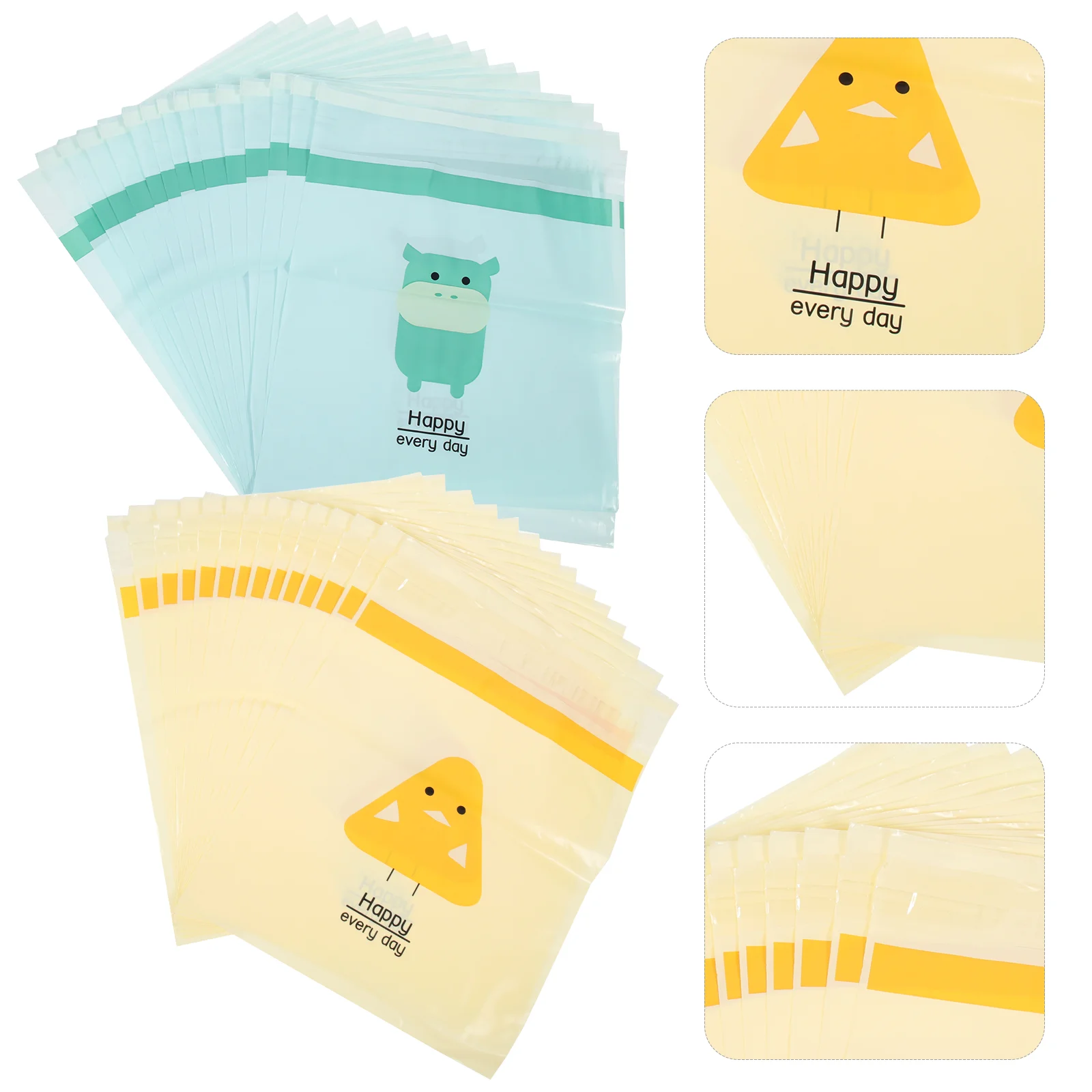 

30 Pcs Recycling Waterproof Garbage Cars Self-adhesive Bags Air Sticky Foldable