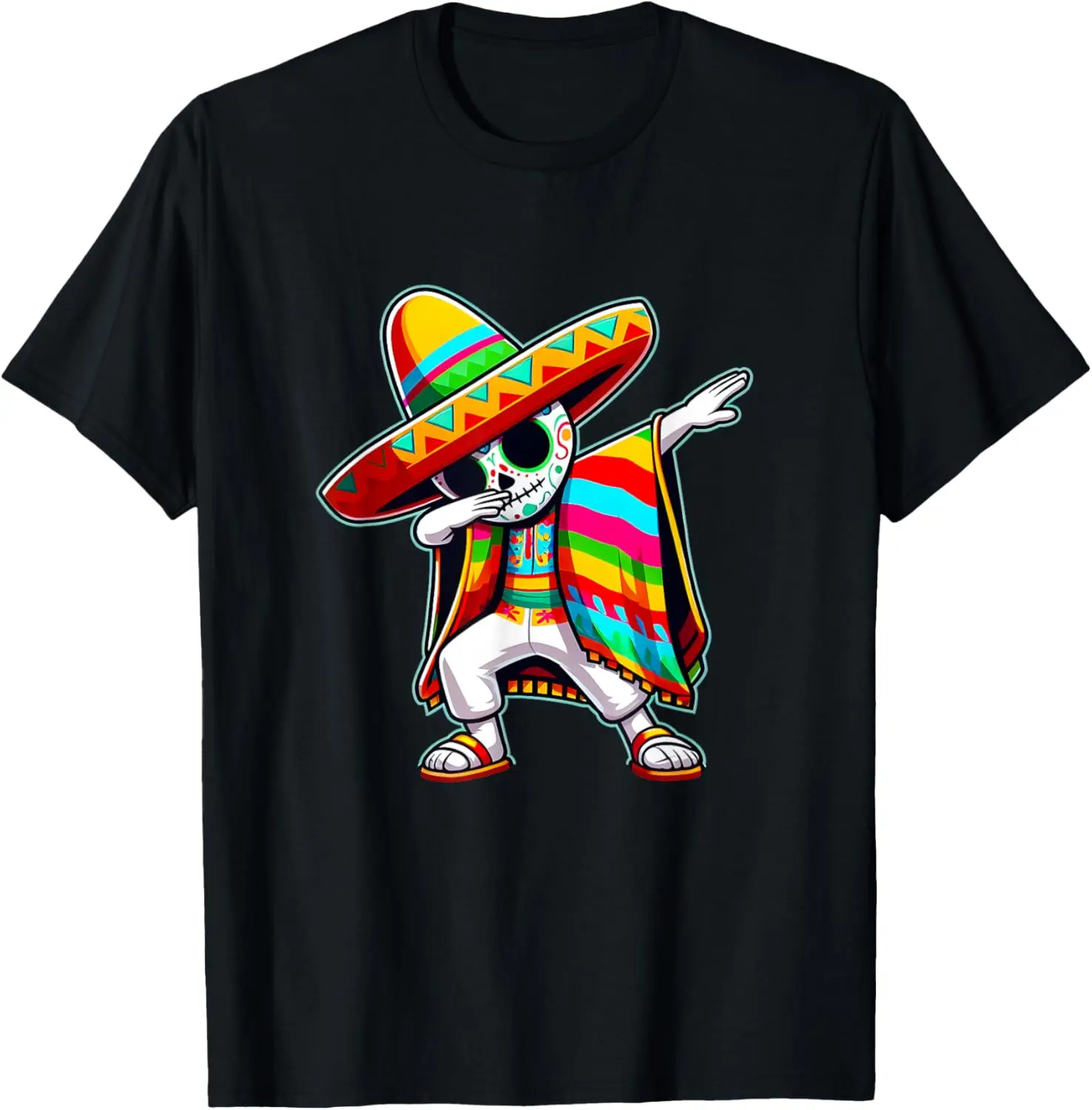 

Fashion style - Retro Mexican Boy Dabbing Poncho Cinco de Mayo Graphic T-Shirt