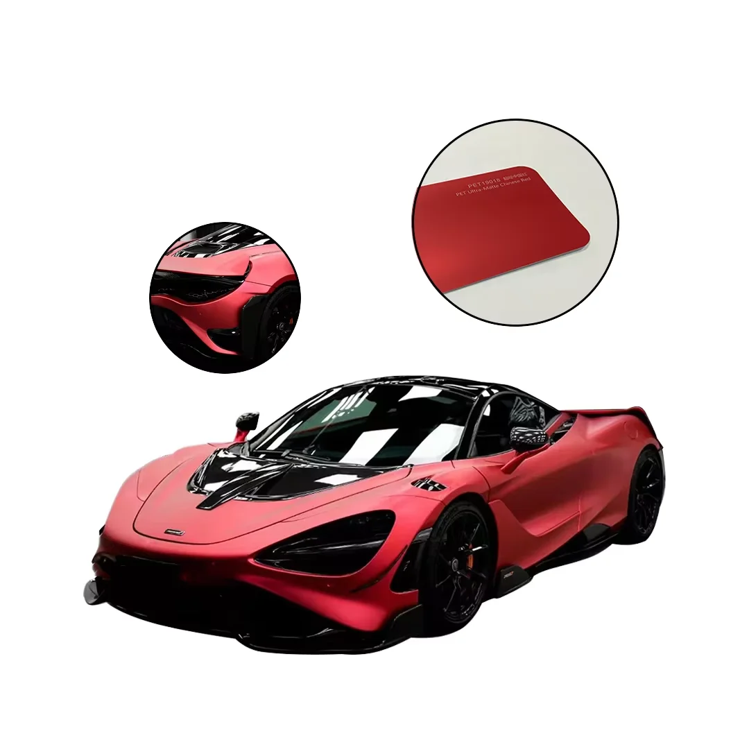 

Factory Price Color Change Film Red Anti Scratch Auto Vinyl Wrap air Bubble Free Car Wrap Vinyl