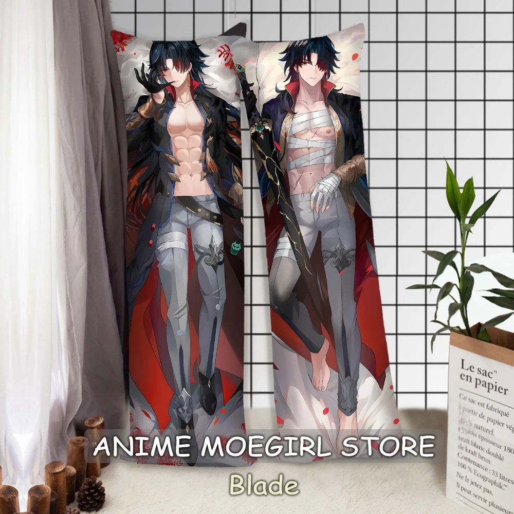 Game Honkai Star Rail Blade Men Body Pillowcase Anime Blade Scaramouche Decor Cushion Covers Bedding Pillowcases Dakimakura