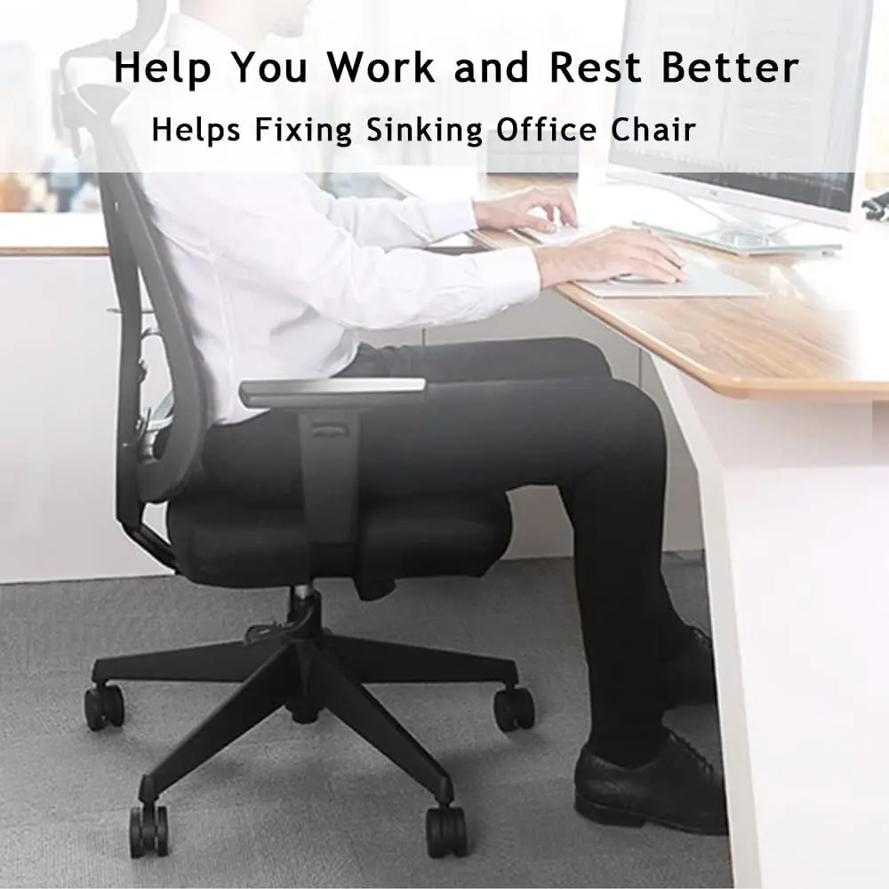 Fix Sinking Office Chair Kit Avoid Sinking Adjustable Height Office Chair Saver for Stop Sinking Without Cylinder Replacement