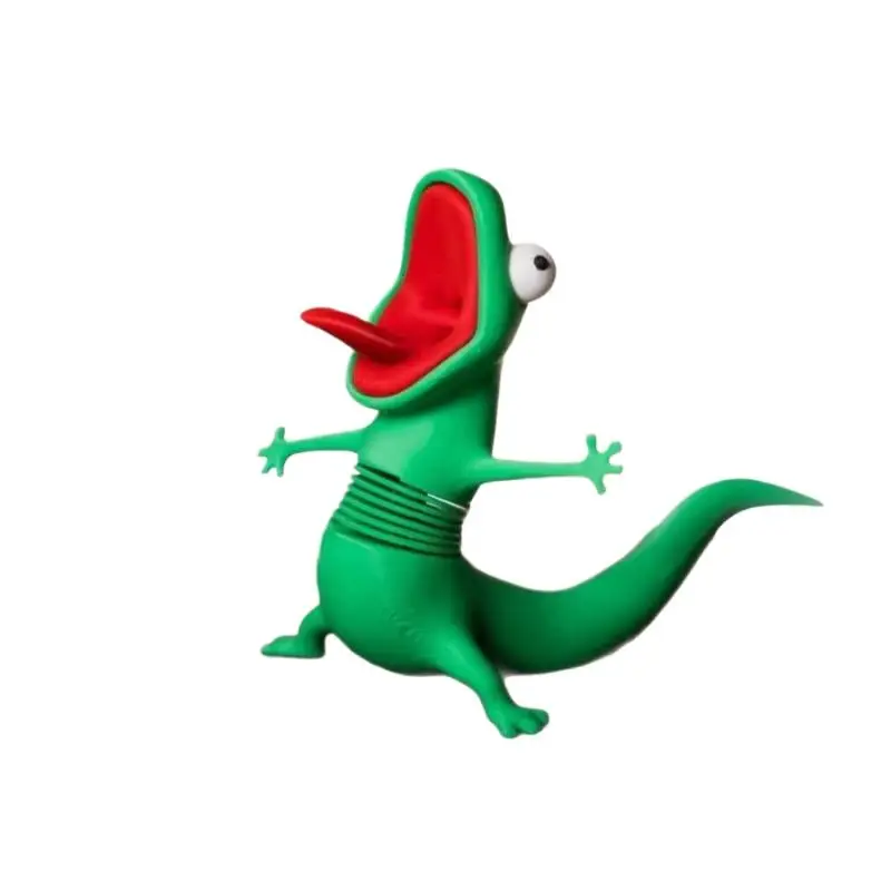 3D-Gedruckte Grüne Eidechsen-Statue Kreatives Lustiges Schreibtisch-Ornament für Büro, Regal, Kinder, Erwachsene, Einweihungsgeschenk – Detail 9