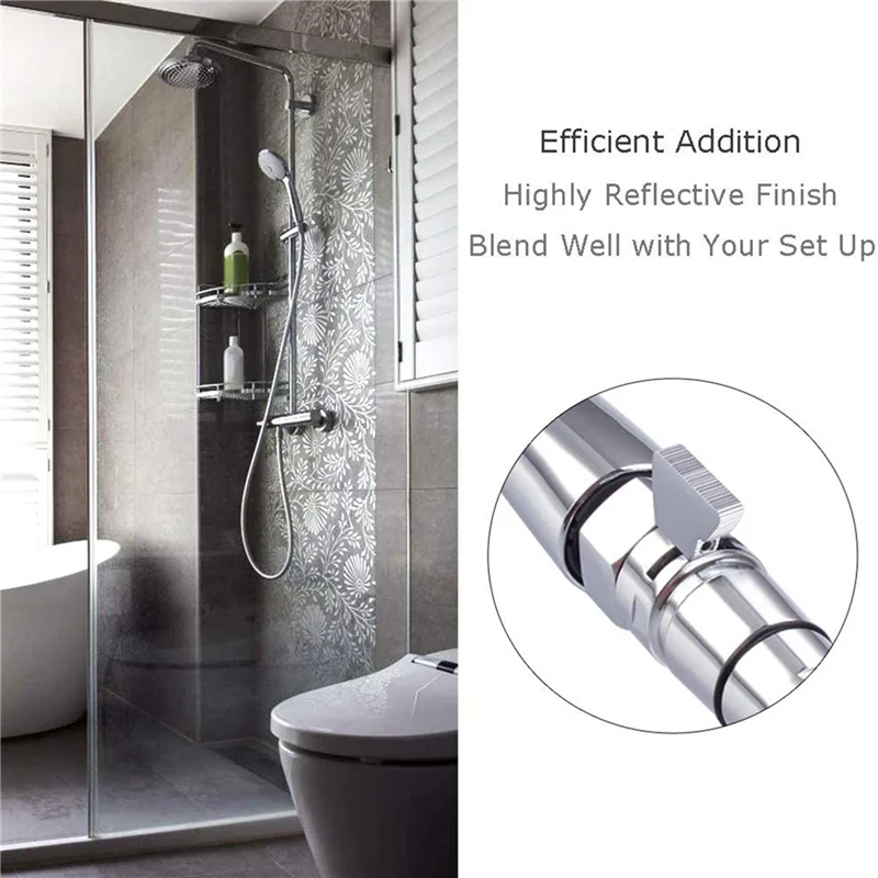 AB41-6X Water Flow Control Shut Off Valve, Brass Adjustable Water Pressure Regulator For Hand Held Shower Head