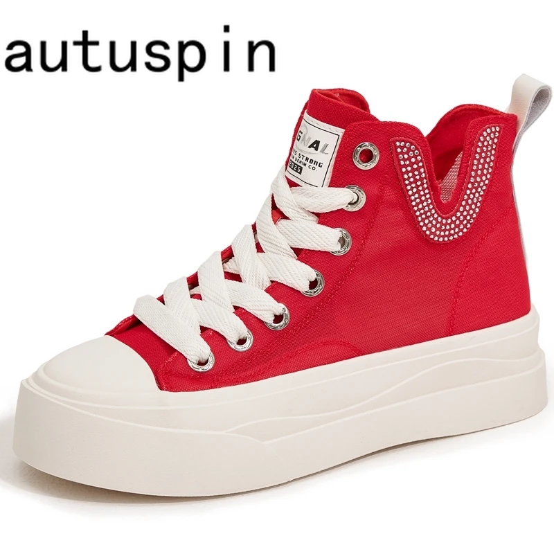 Autuspin Nieuwe Vrouwen Mesh Hoge Sneakers Zomer Mode Ademende Casual Flats Dames Sportschoenen Studenten Vrouw Maat 35-40